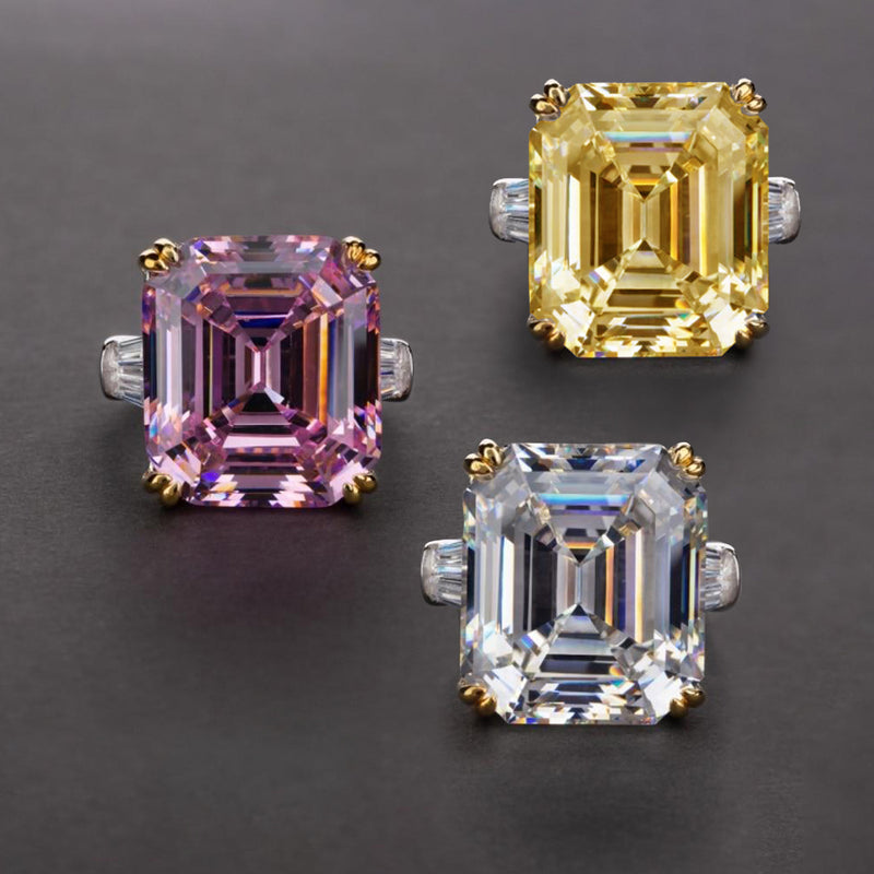 Diva Square Diamond Ring - £329