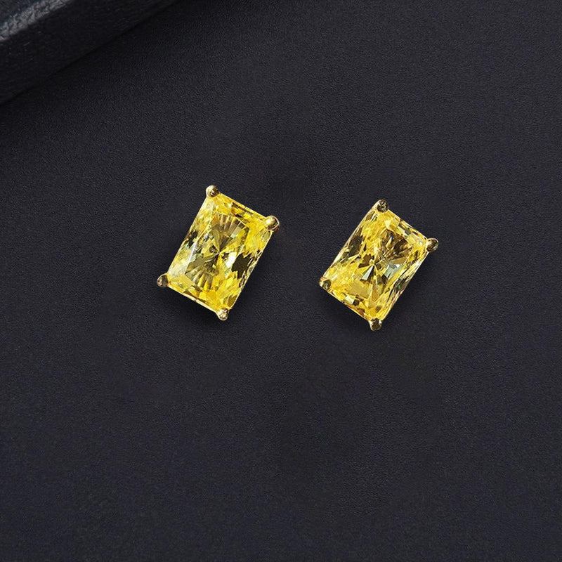 Dorato Yellow Diamond Stud Earrings - £175