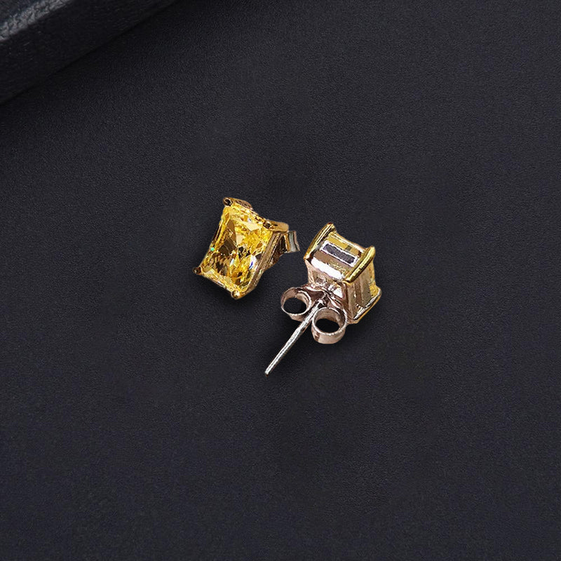 Dorato Yellow Diamond Stud Earrings - £175
