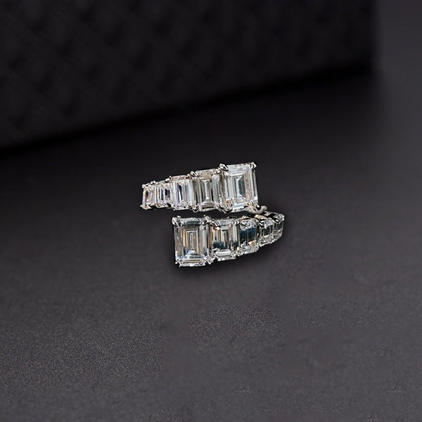 Gemella Double Diamond Ring Stack