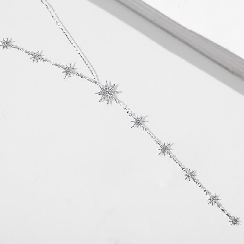 Gemini Star Drop Necklace