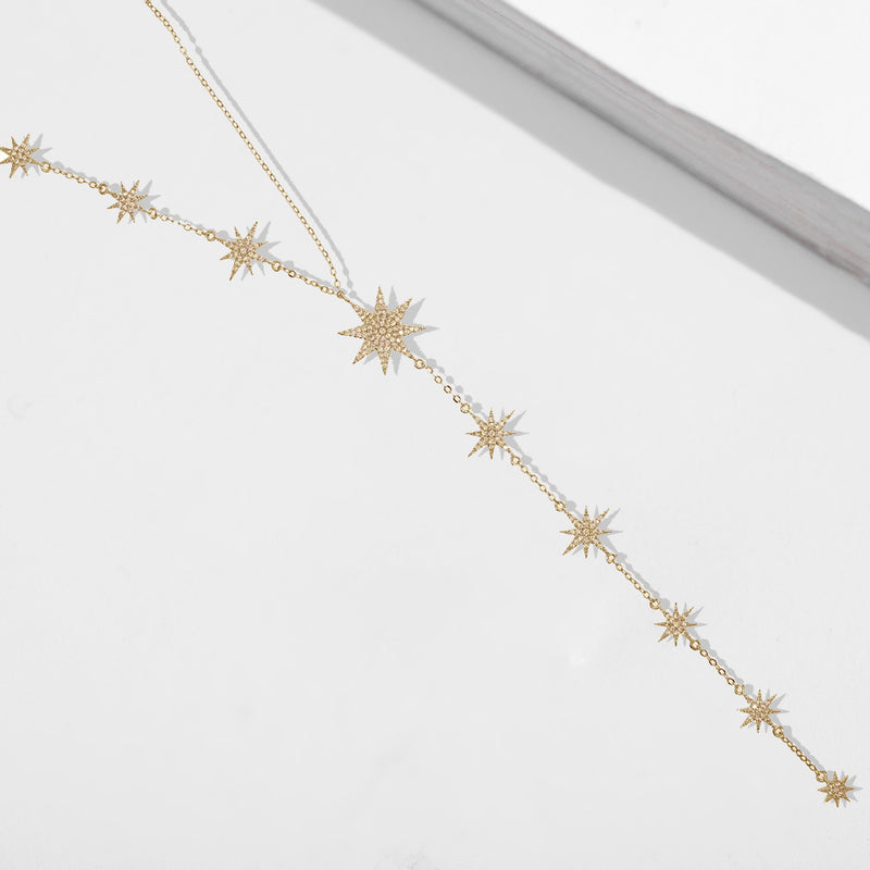 Gemini Star Drop Necklace