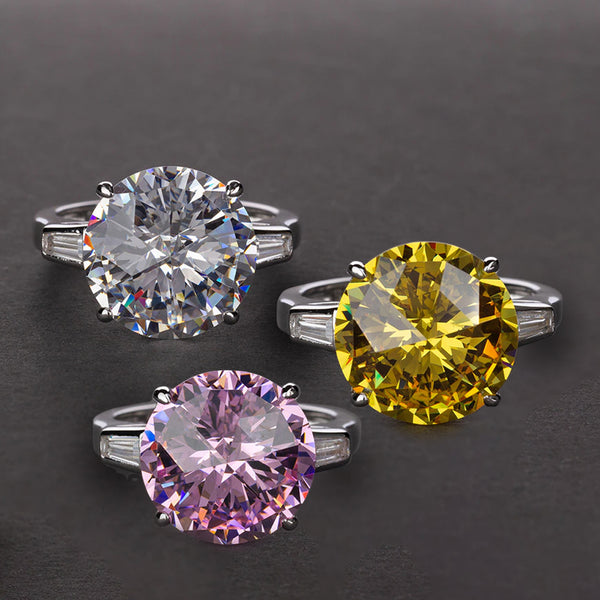 Il Giro Pink Moissanite Gemstone Ring - £259