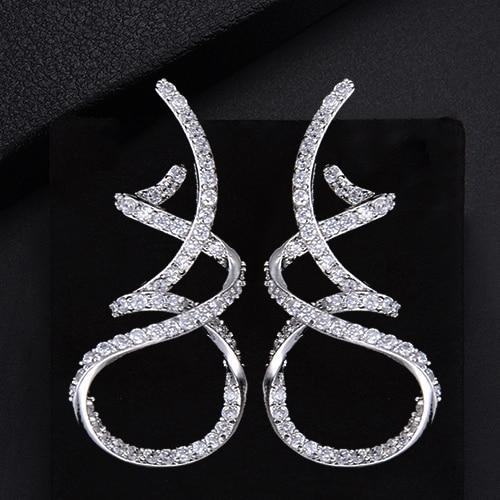 Latina Twist Micro Pavé Earrings - £199