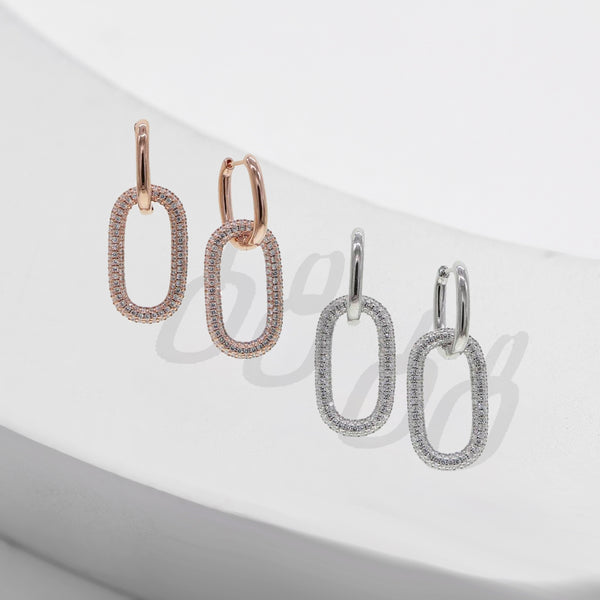 Venice Link Hoop Earrings