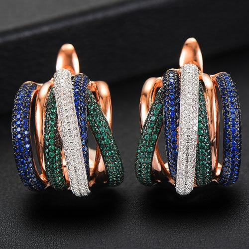 Milan Luxurious Diamond Stack Hoops - £429