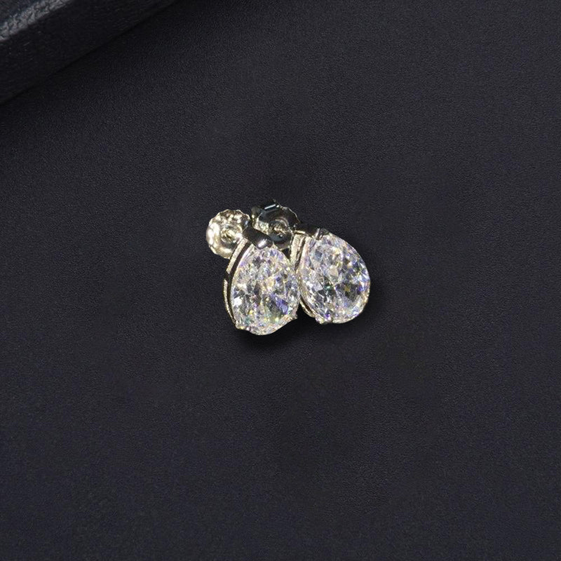 Monza Pear Cut Stud Earrings - £220