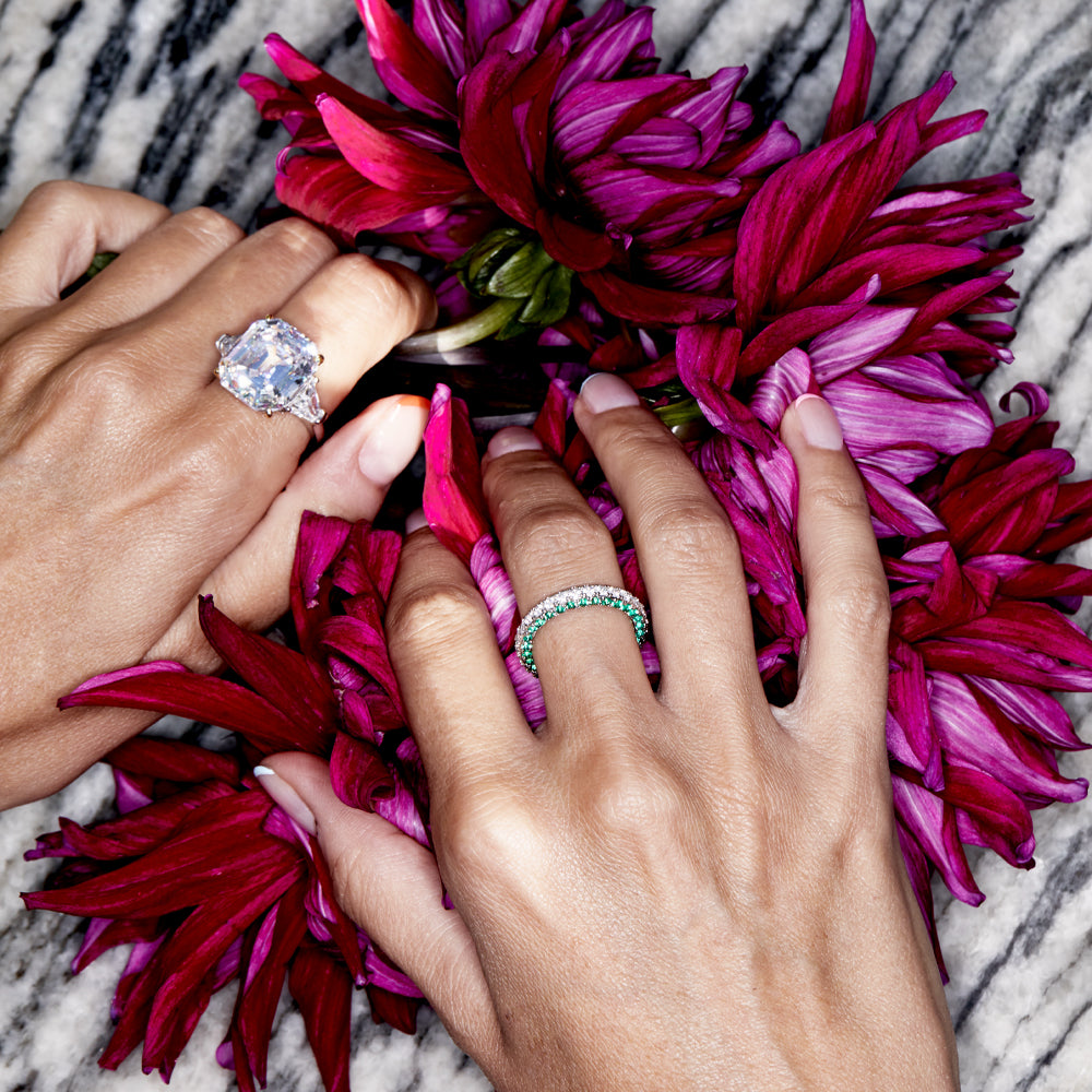 Pastello Square Diamond Ring