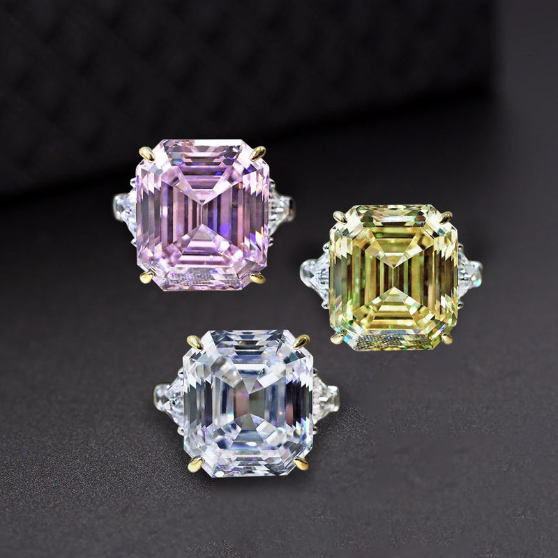 Pastello Square Diamond Ring - £340