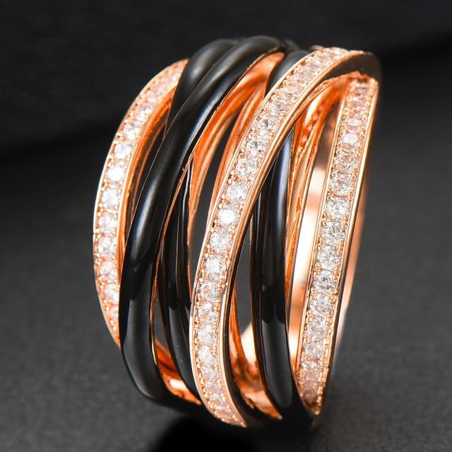 Prato Crossover Stack Rings - £137