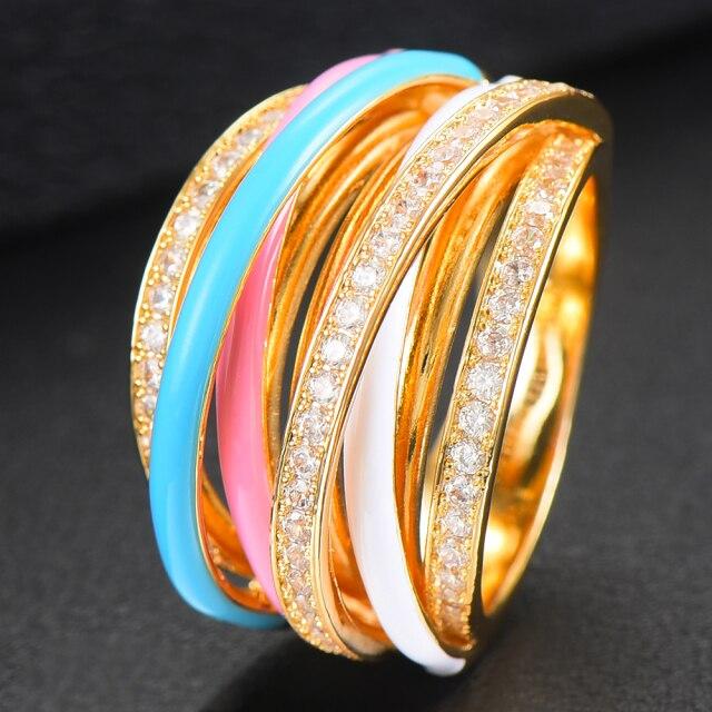 Prato Crossover Stack Rings - £137