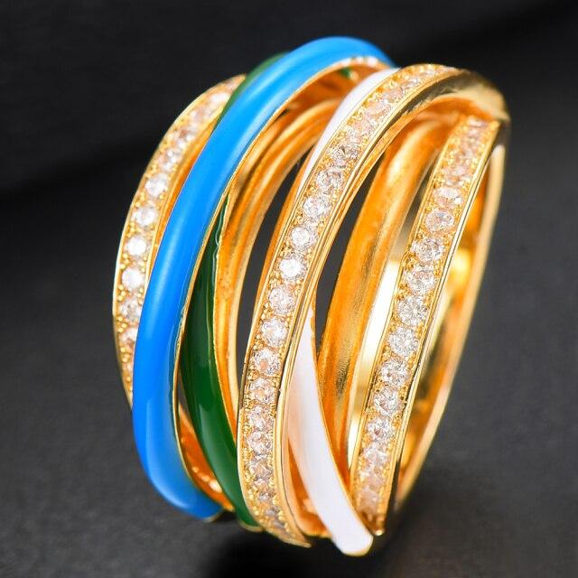 Prato Crossover Stack Rings - £137