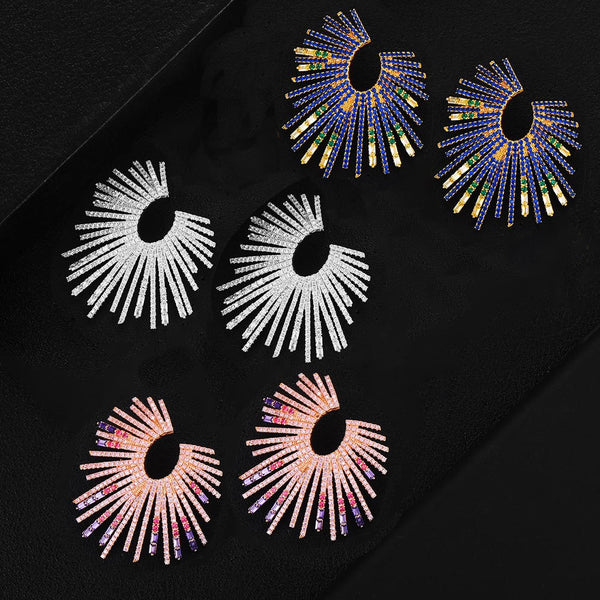 Radiance Statement Diamond Earrings - £149