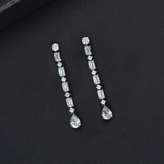 Rain Drop Diamond Earrings