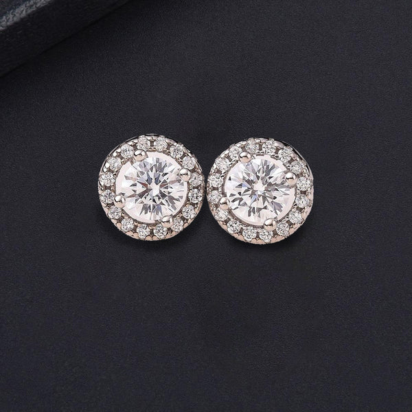 Royale Round Diamond Stud Earrings - £300