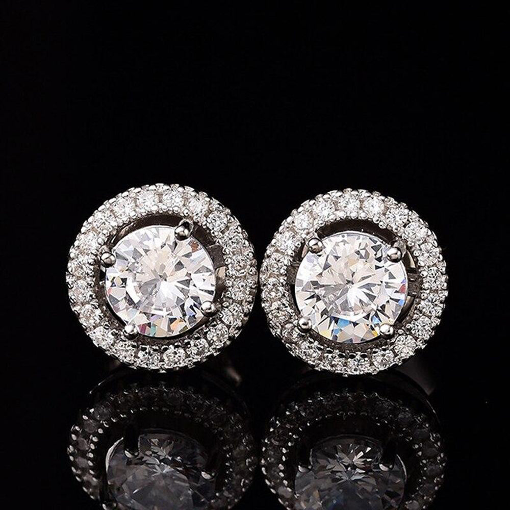 Royale Round Diamond Stud Earrings - £300