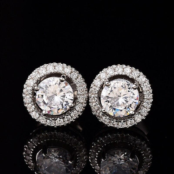 Royale Round Diamond Stud Earrings - £300