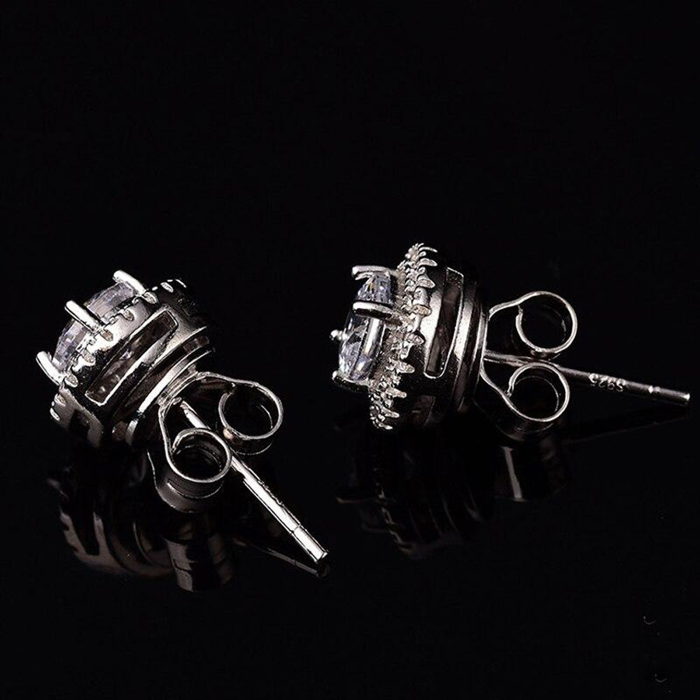 Royale Round Diamond Stud Earrings - £300