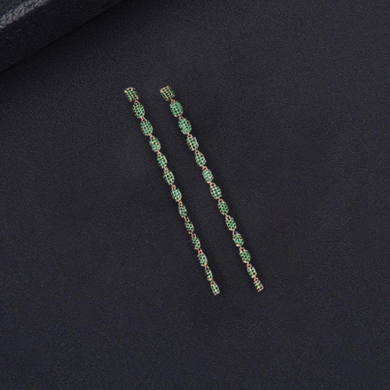 Tassel Diamond Drop Earrrings
