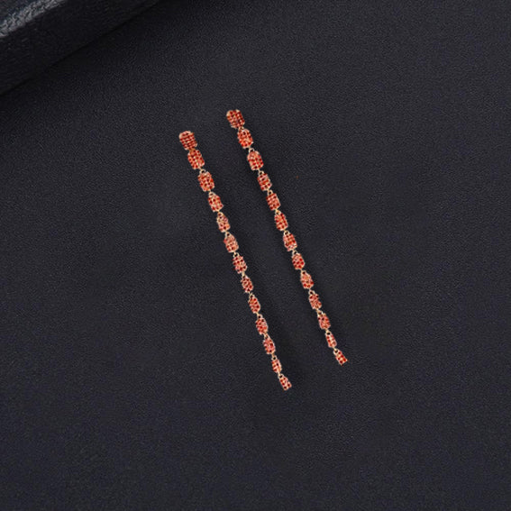 Tassel Diamond Drop Earrrings