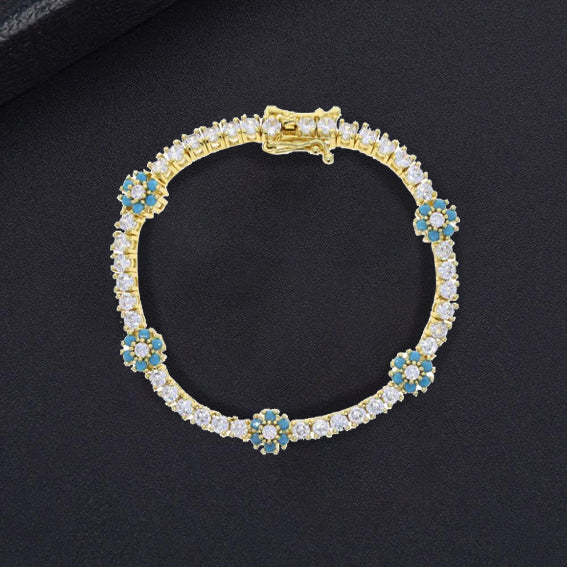 Daisy Charm Tennis Bracelet