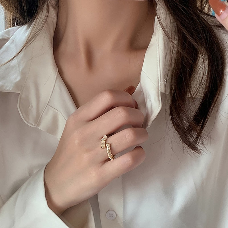 Paradise Bamboo Gold Ring