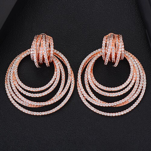 Constellation Dangling Moissanite Hoops
