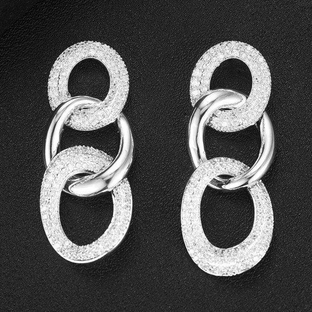 Triplicare Triple Linked Earrings