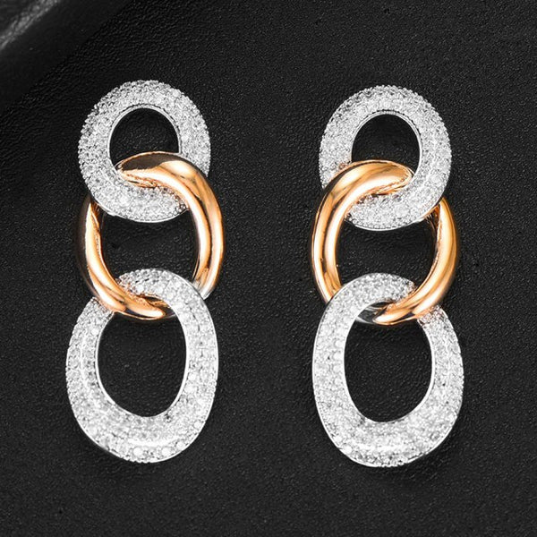 Triplicare Triple Linked Earrings