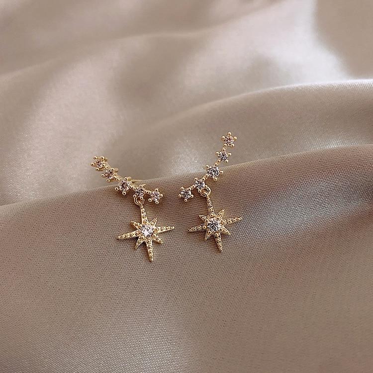 Cosmic Studded Star Earrings - £69